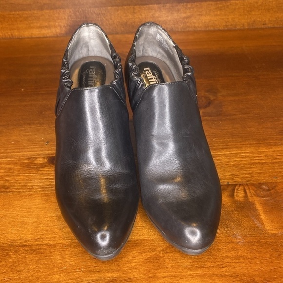 Umberto Raffini signature black Leather platform ankle boots Eu 39 US 8.5 - Picture 4 of 14